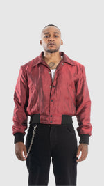 REVERSE WOOL BOMBER