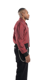 REVERSE WOOL BOMBER