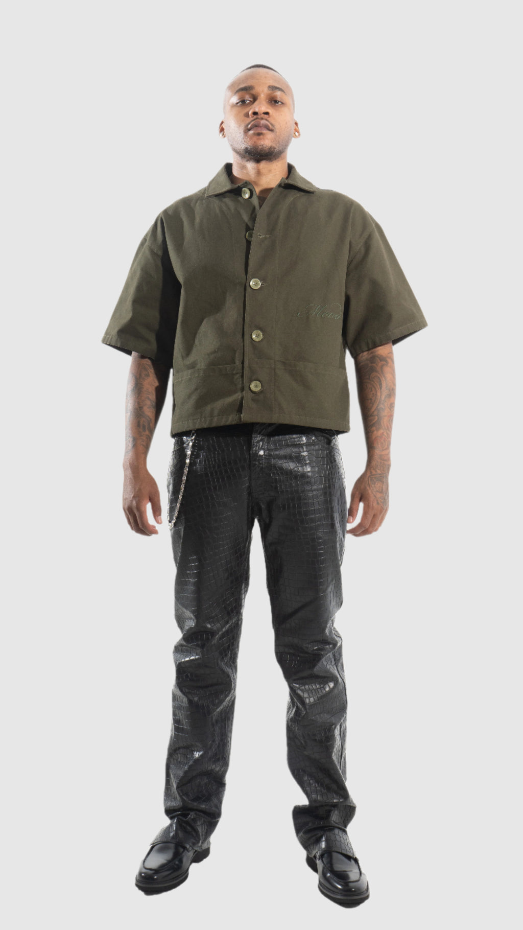 CROC SKIN WORKER PANT