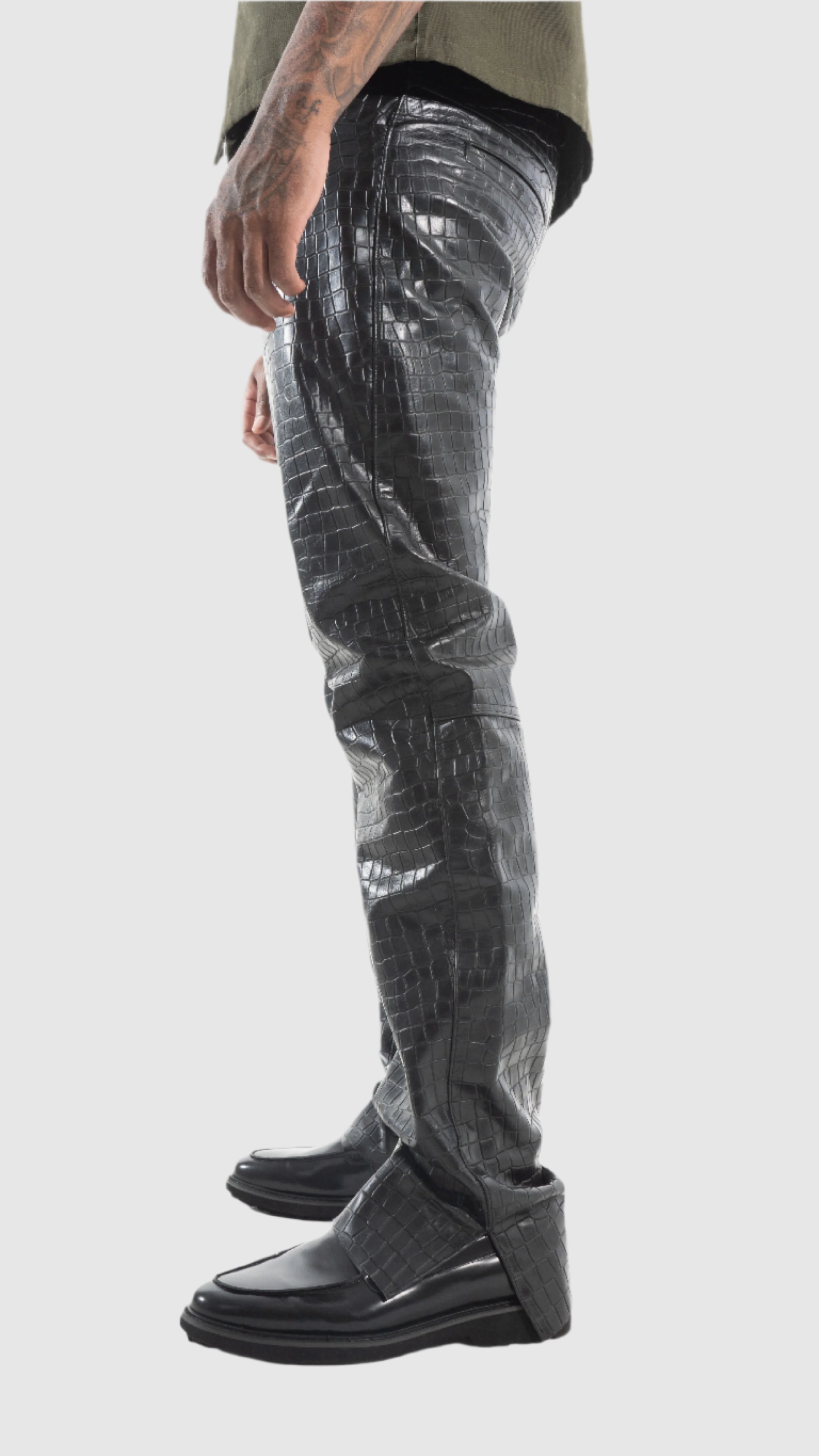 CROC SKIN WORKER PANT