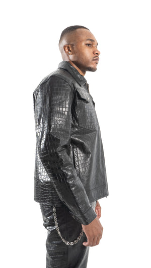 CROC SKIN WORKER JACKET