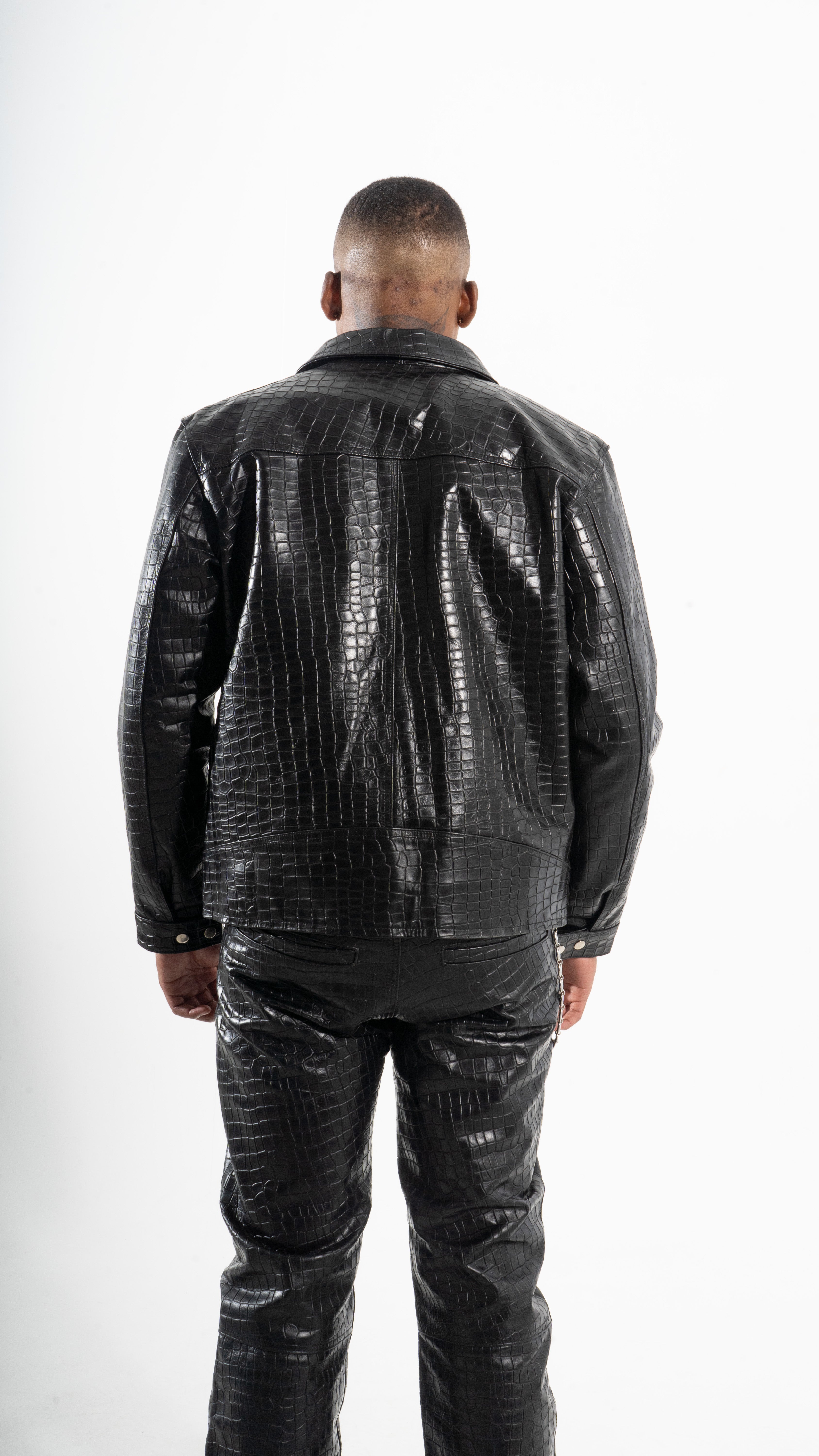 CROC SKIN WORKER JACKET