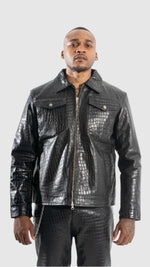 CROC SKIN WORKER JACKET
