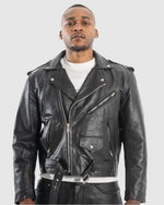 LEATHER BIKER JACKET