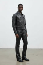 CROC SKIN WORKER JACKET