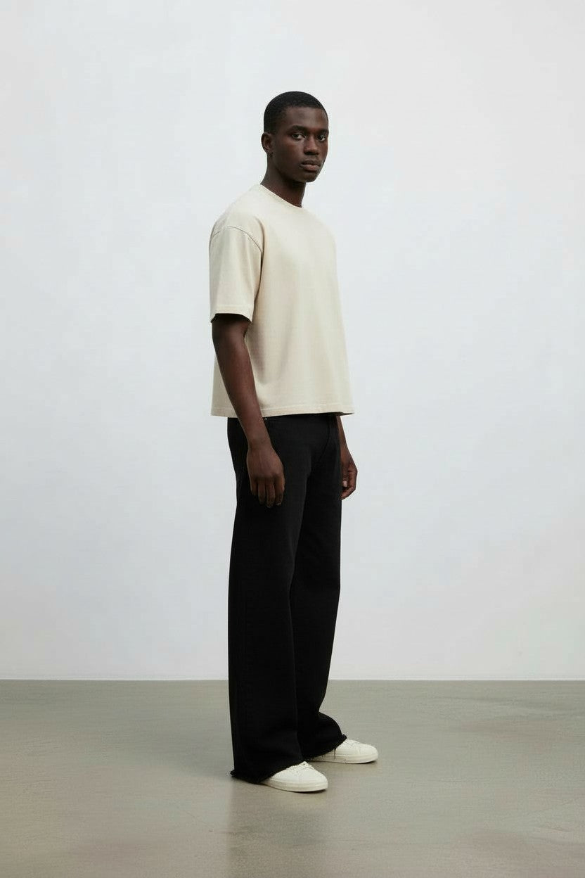 MOOD BLACK FLARE DENIM