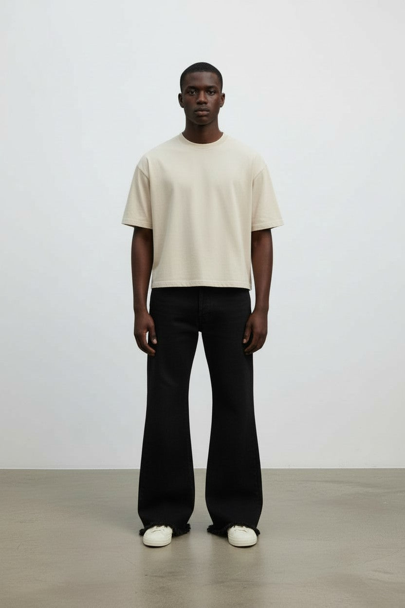 MOOD BLACK FLARE DENIM